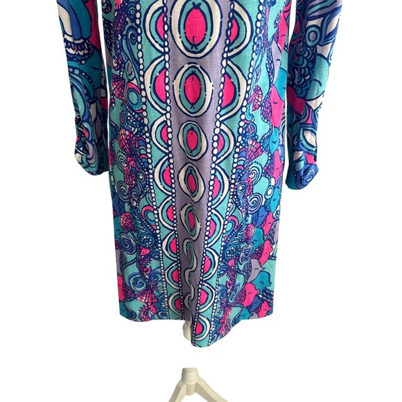 LILLY PULITZER Shell Print Shift Dress Size XS - Picture 4 of 9